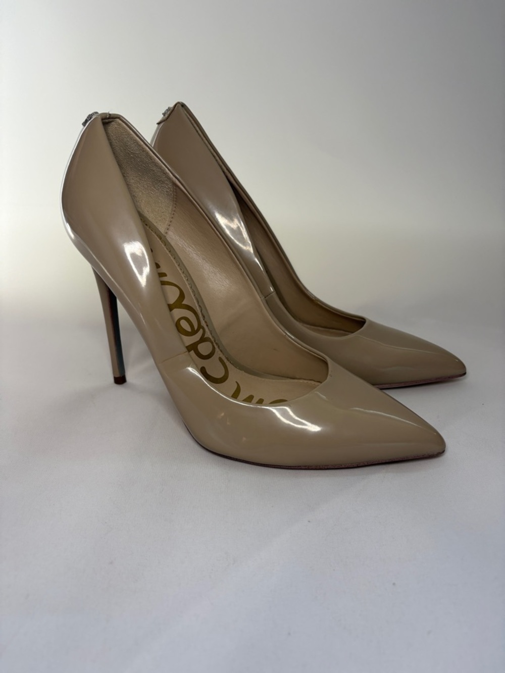 Sam Edelman Women's Danna Pointed Toe High-Heel Patent Leather Pumps Size 7.5